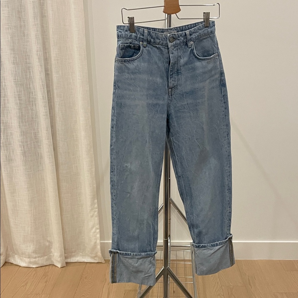 Mango cuffed jeans